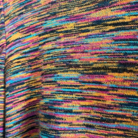 Anthropologie A+ Ruffle Sleeve Multicolor Knit Sweater - Picture 3 of 6